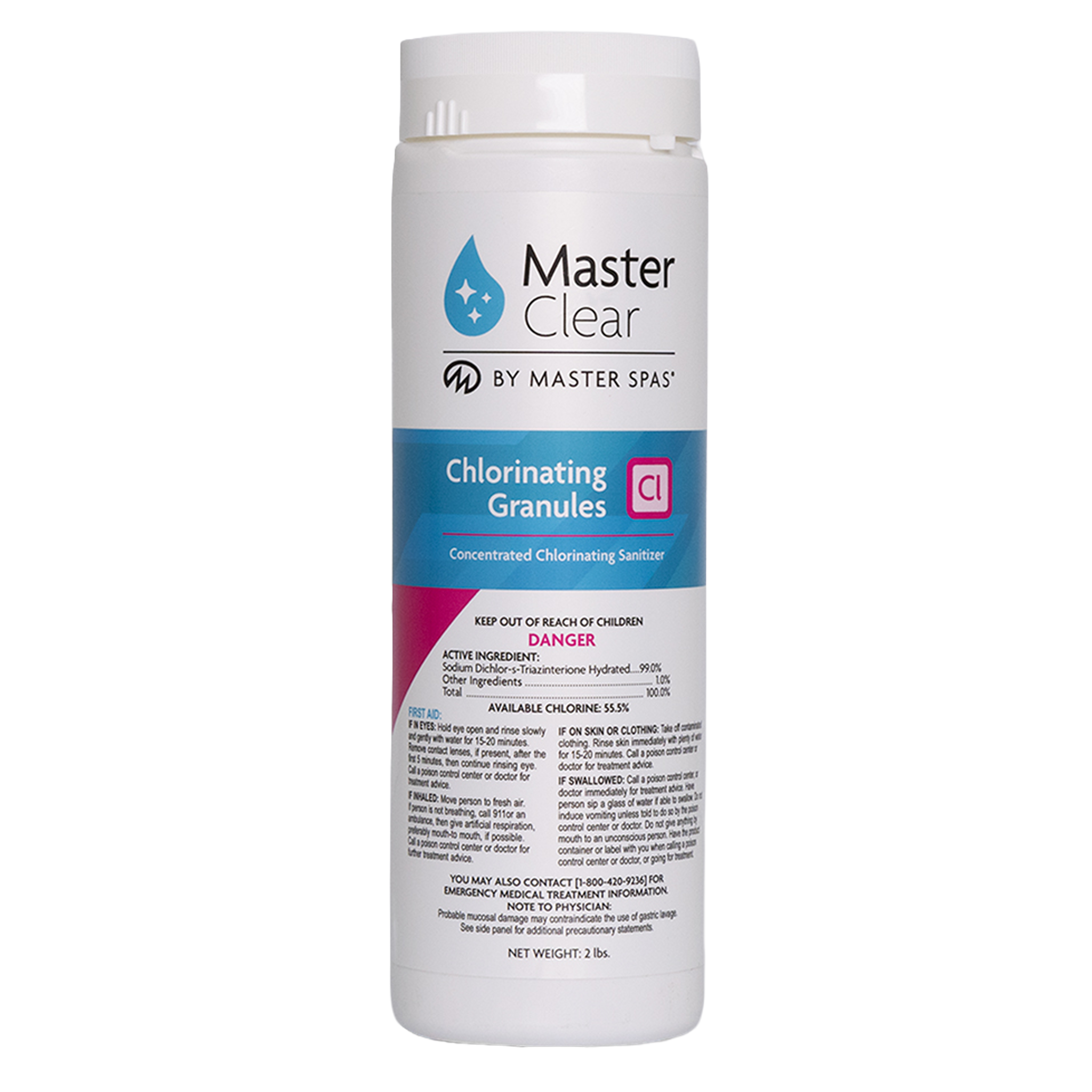 Master Clear Chlorinating Granules - 2 pounds