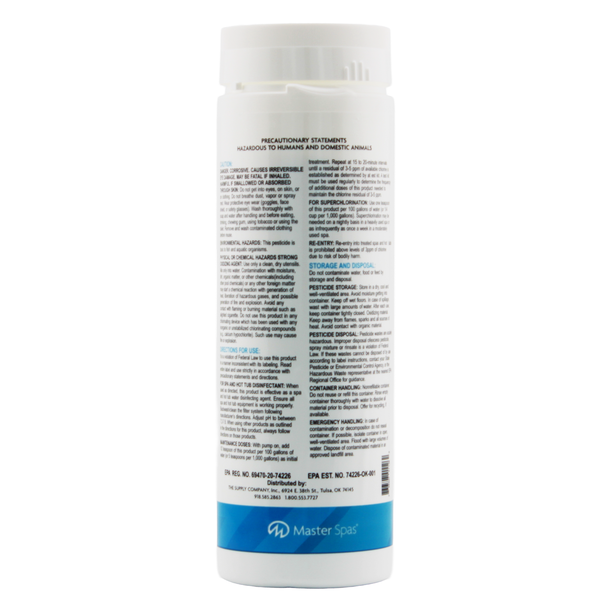 Master Clear Chlorinating Granules - 2 pounds